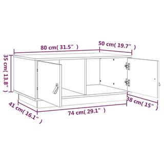 VidaXL Table basse bois de pin  