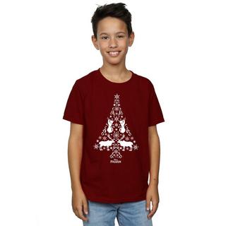 Disney  Tshirt FROZEN CHRISTMAS TREE 