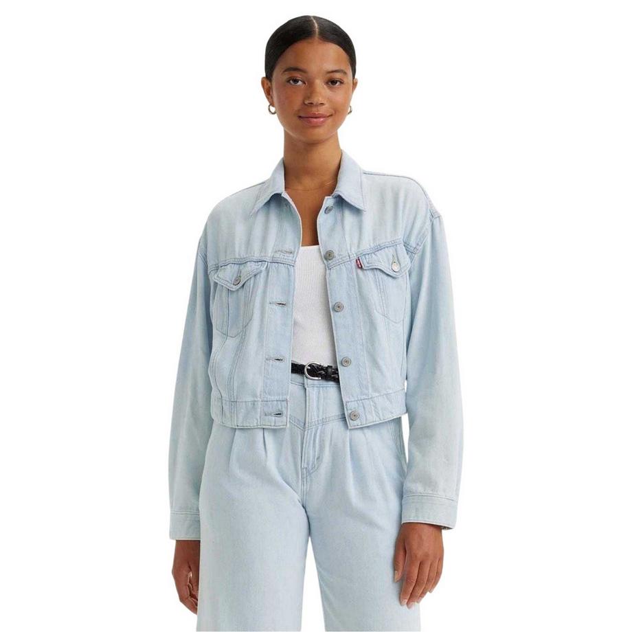 Levis Giacca Da Camionista Corta in Cotone Denim  
