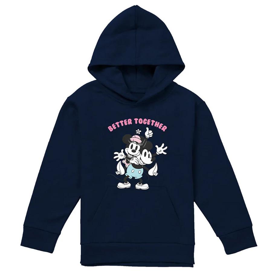 Better Together Felpa Con Cappuccio Topolino E Minnie Mouse