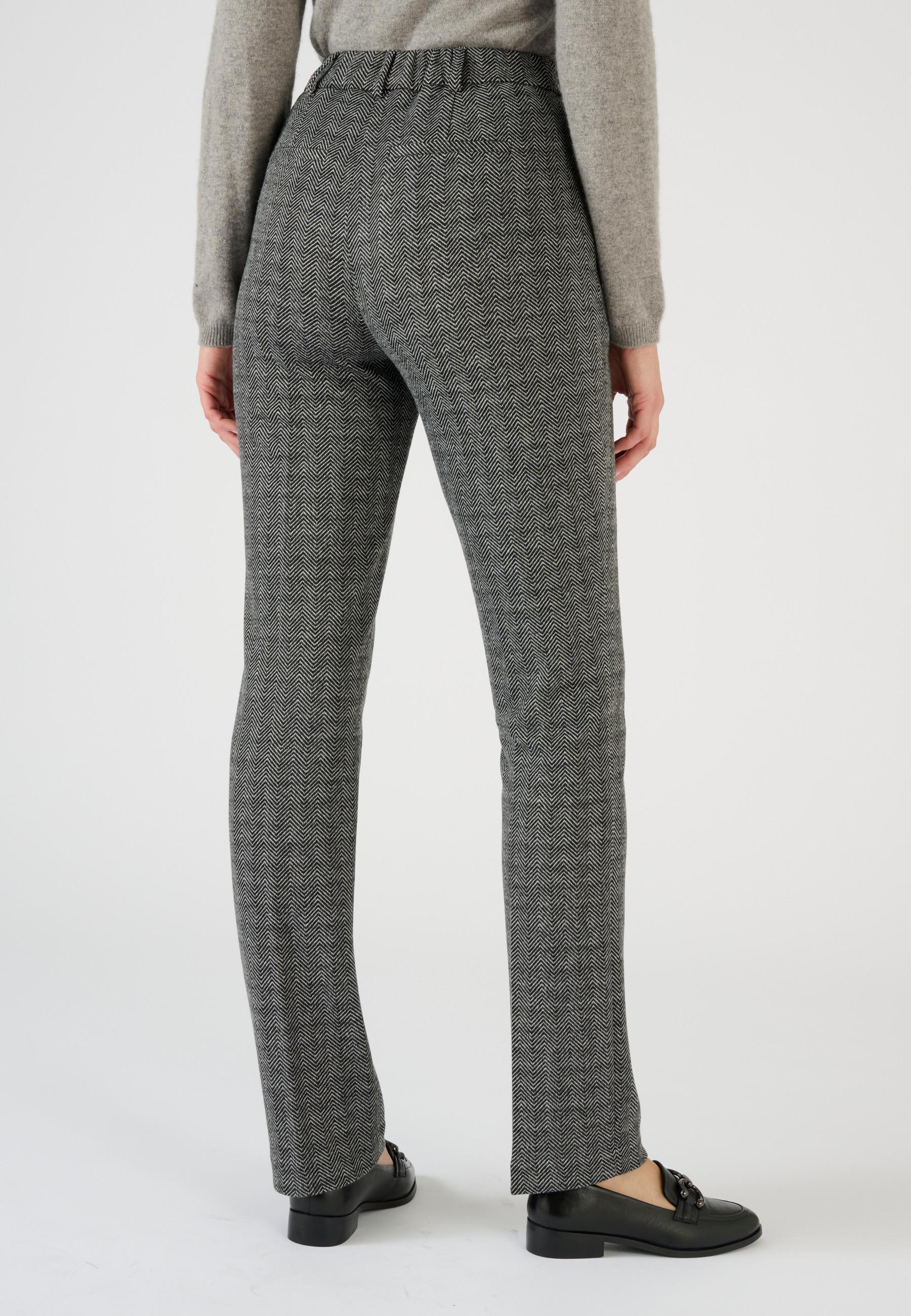 Damart  Pantalon enfilable en maille jacquard émerisée 