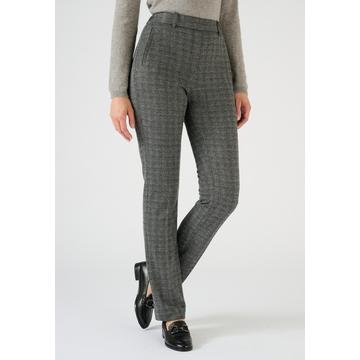 Pantalon enfilable en maille jacquard émerisée