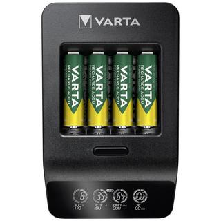 VARTA  LCD Smart Charger+ 4x 56706 Rundzellen-Ladegerät NiMH Micro (AAA), Mignon (AA) 