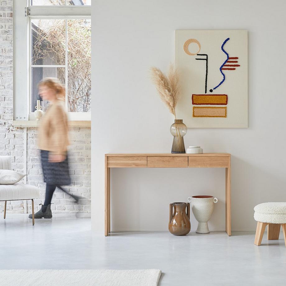 Tikamoon Console en chêne massif Eden  