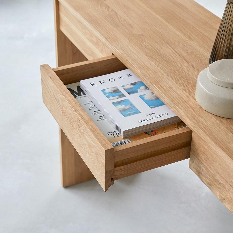 Tikamoon Console en chêne massif Eden  