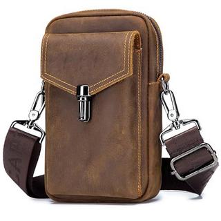 Only-bags.store Leder Vintage Gürteltasche Hüfttasche kleine Umhängetasche Umhängetasche Retro-Stil Leder Vintage Gürteltasche Hüfttasche kleine Umhängetasche Umhängetasche Retro-Stil 