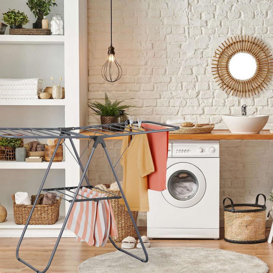 Northix  Zusammenklappbarer Wäscheständer mit Flügeln 