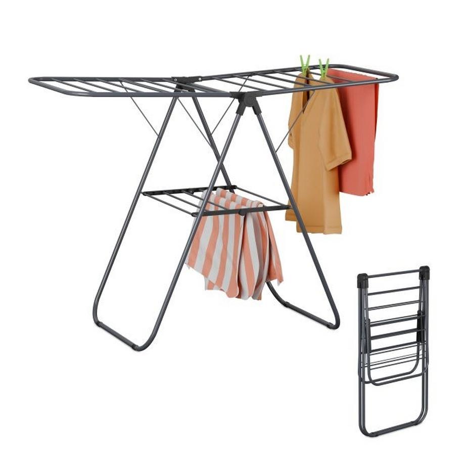 Northix  Zusammenklappbarer Wäscheständer mit Flügeln 