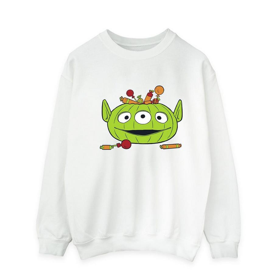 Alien Pumpkin Basket Sweatshirt  Halloween