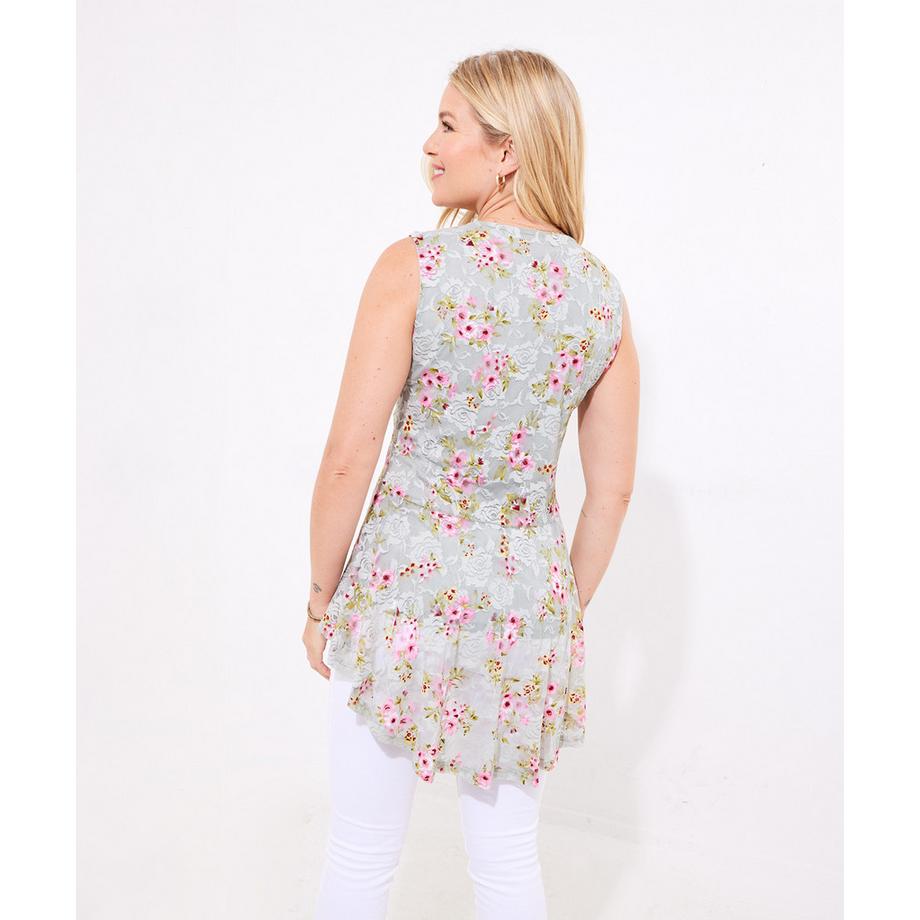 Joe Browns Ärmelloses Top mit Reissverschluss Blumenmuster  