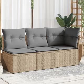 VidaXL Canapé de jardin rotin synthétique  