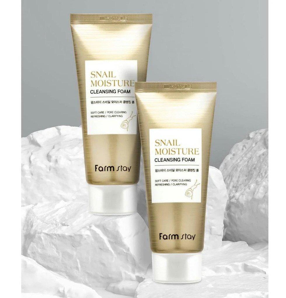 FARM STAY  Snail Moisture Cleansing Foam 