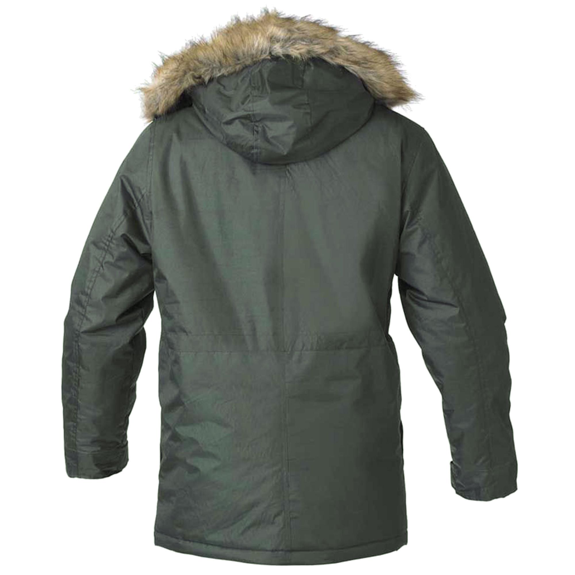 Duke Lovett D555 Parka mit Kunstfellbesatz  