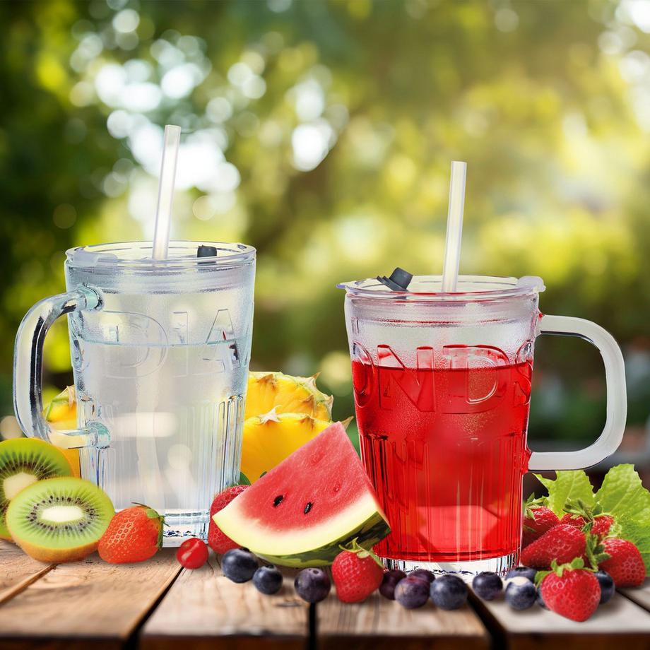 B2X  2er-Set Trinkgläser mit Henkel 