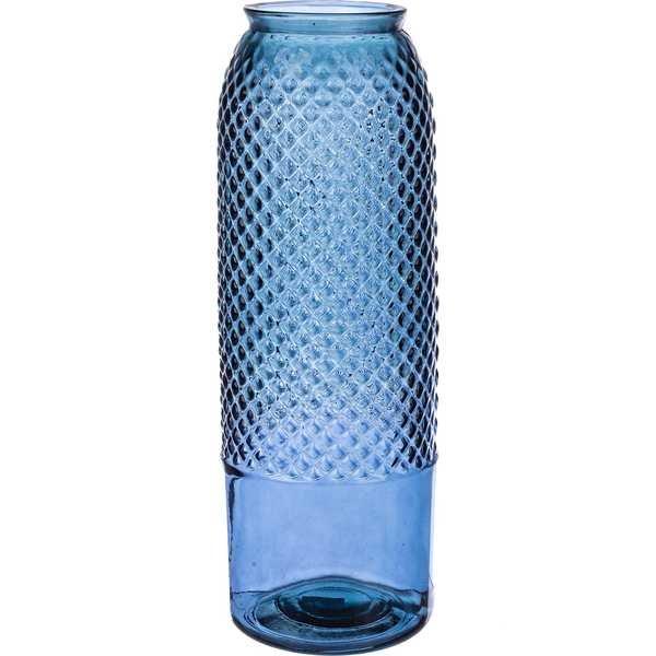 mutoni home Vase Avril verre bleu  