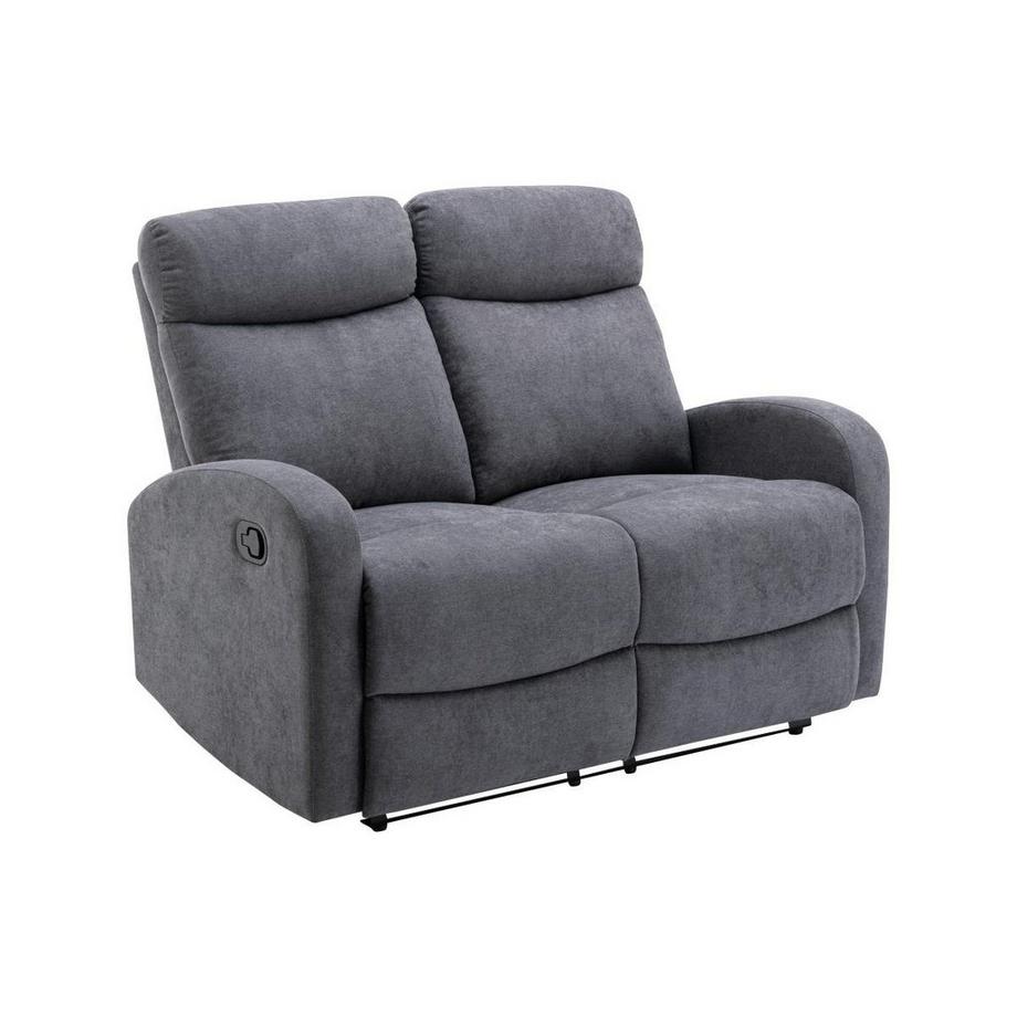 Vente-unique Couchgarnitur Relax 3+2+1 - Stoff - Grau - EVELYN  