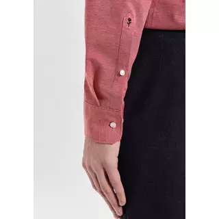 Seidensticker Business Hemd Regular Fit Langarm Uni  Rot Bunt