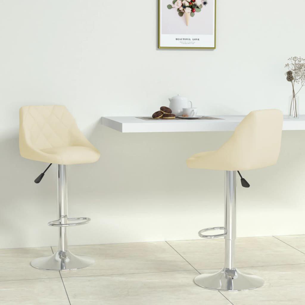 VidaXL Tabouret de bar cuir artificiel  