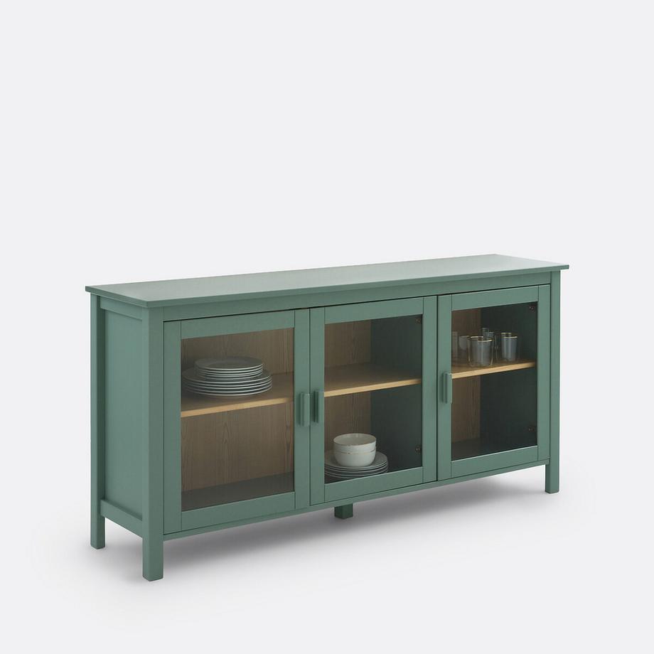 Vitrine basse 3 portes