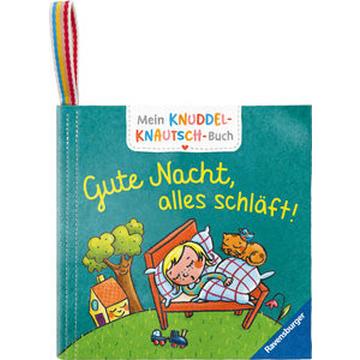 Mein Knuddel-Knautsch-Buch: Gute Nacht; weiches Stoffbuch, waschbares Badebuch, Babyspielzeug ab 6 Monate