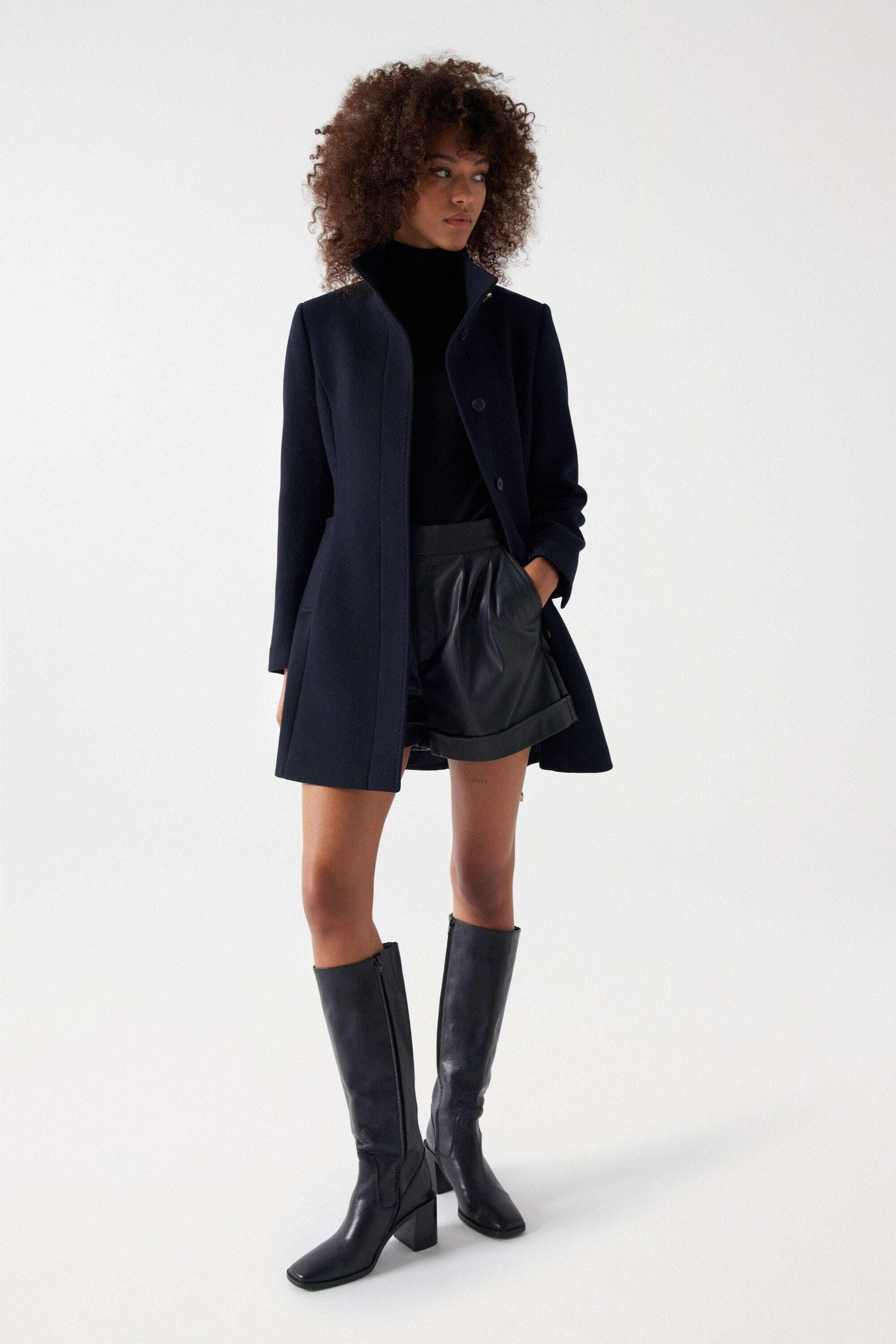 Salsa Basic Wool Coat  