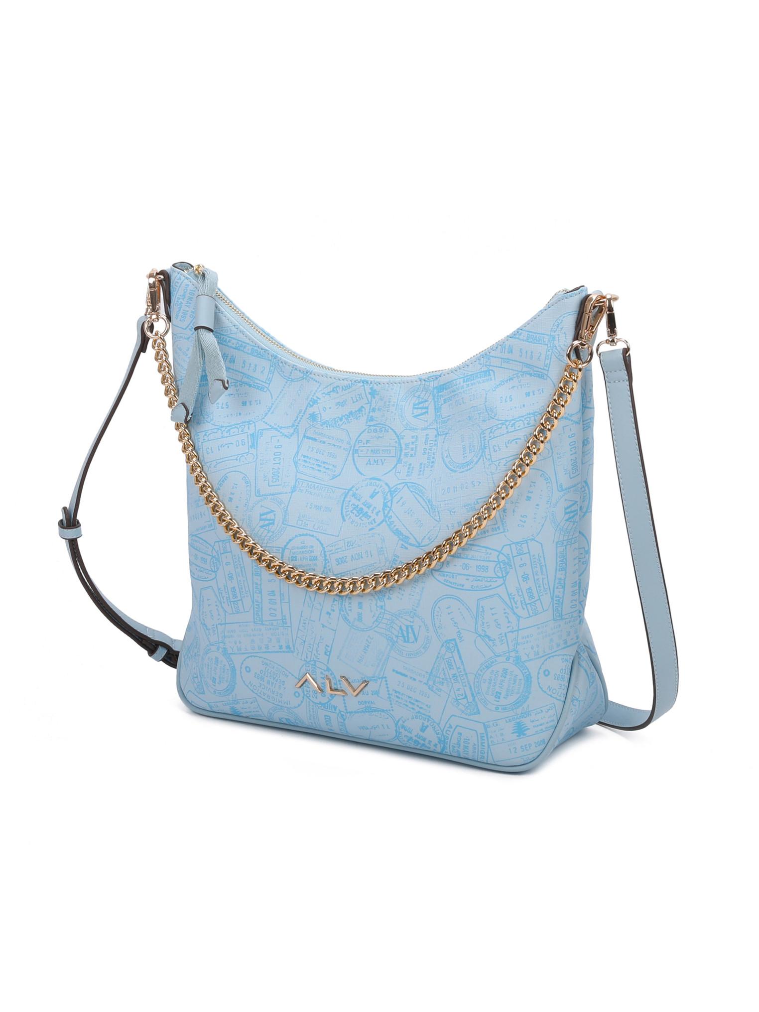 ALV by Alviero Martini Umhängetasche mit Reisepass-Stempel-Print  