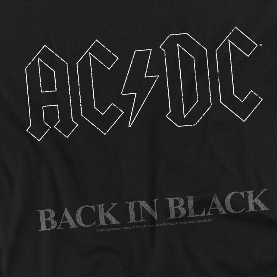 AC/DC Back In Black Langarm T-Shirt  