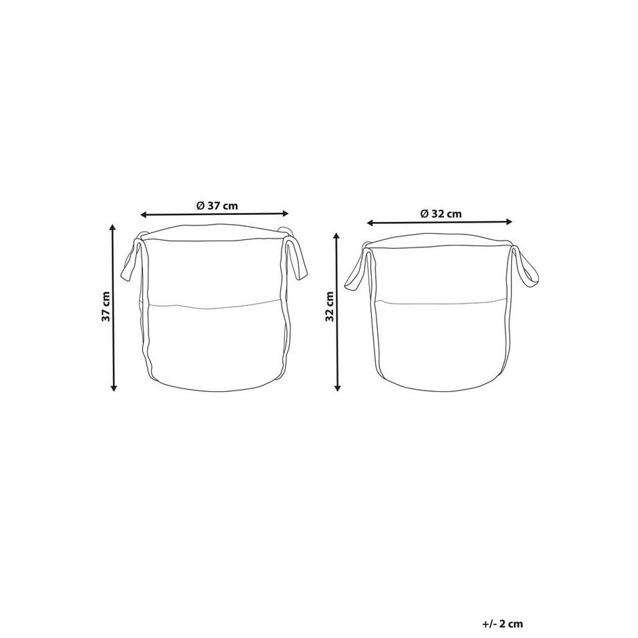 Beliani Korb aus Jute Boho BELLPAT  