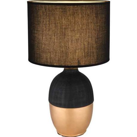 mutoni Lampada da tavolo Valentino ceramica nera 1xE14  