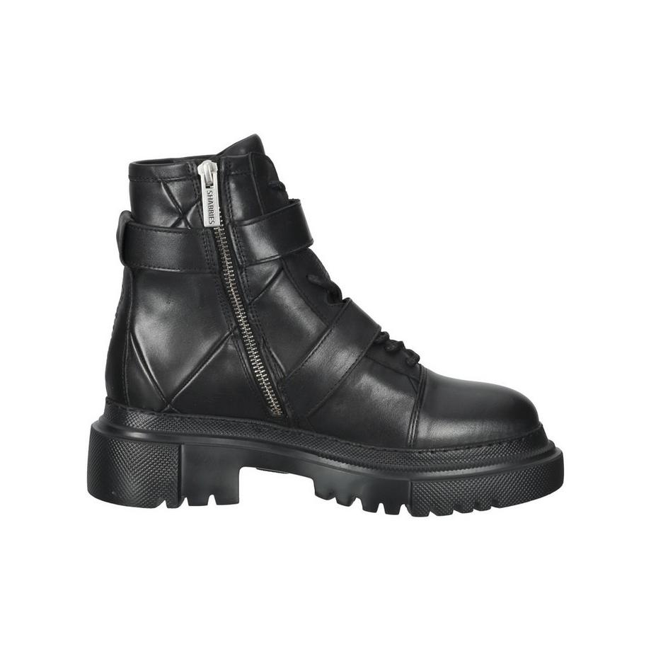 Shabbies Amsterdam Biker Stiefelette mit Reissverschluss  