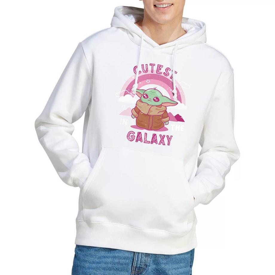 STAR WARS Felpa Con Cappuccio Grogu Cutest In The Galaxy Manica Lunga  