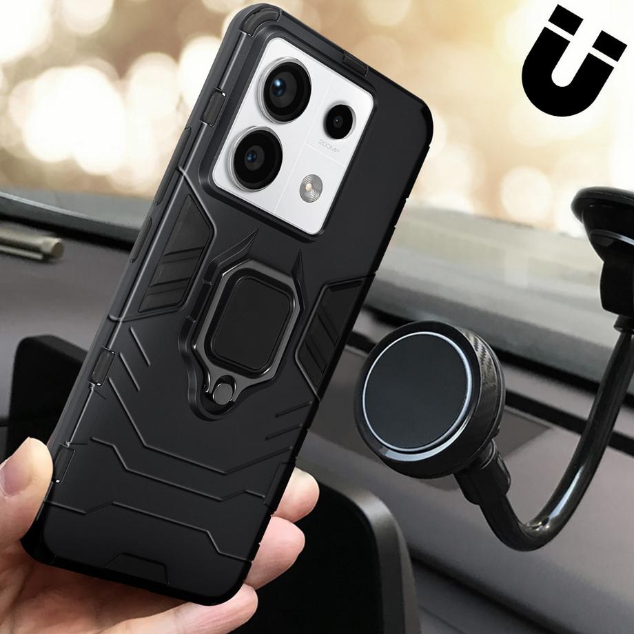 Avizar  Coque Redmi Note 13 Pro 5G Bague Noir 