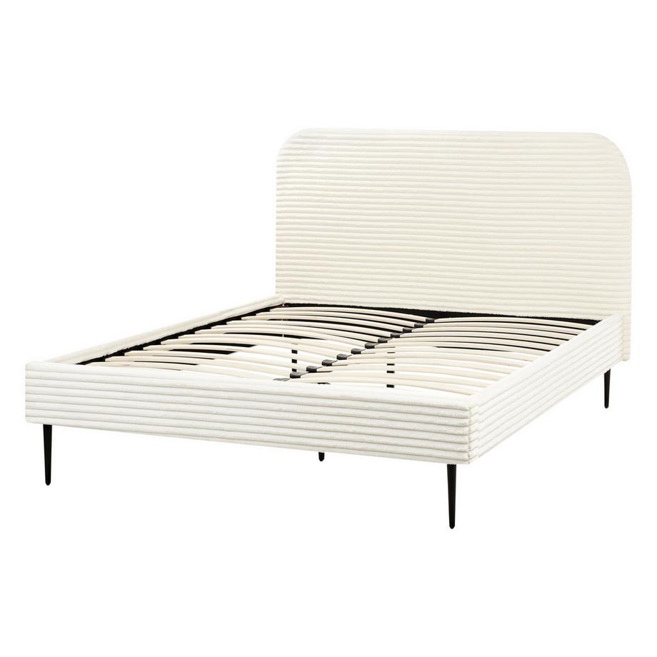 Beliani Letto en Velluto a coste  FLAYAT  