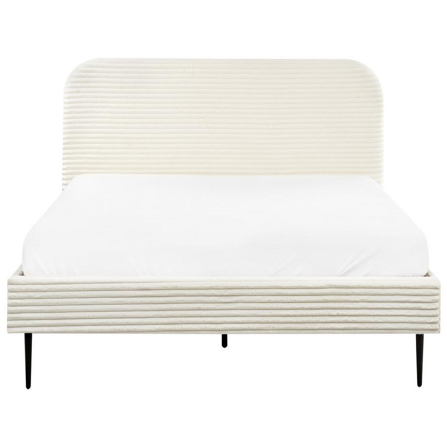 Beliani Letto en Velluto a coste  FLAYAT  