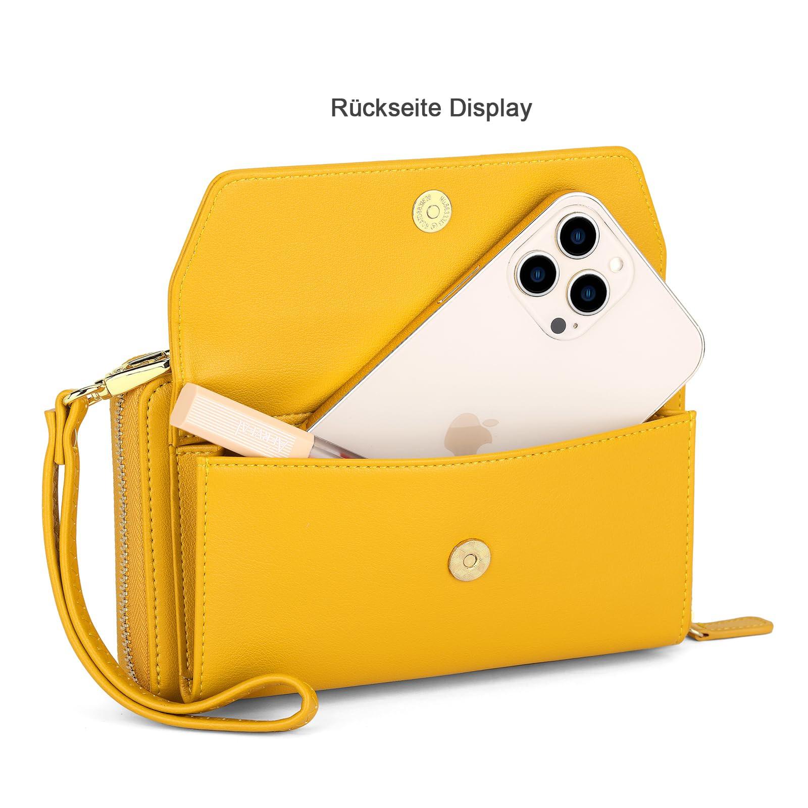 Only-bags.store Kleines Portemonnaie Kreditkartenfächer Handytasche 2 Riemen  