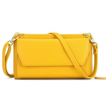 Kleines Portemonnaie mit Kreditkartenfächern, Handytasche mit Reißverschluss um 2 Riemen