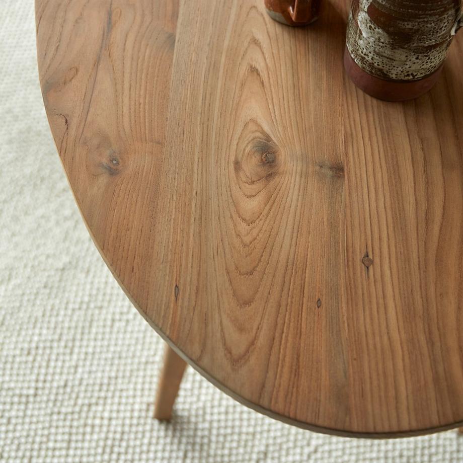 Tikamoon Table ovale en teck massif recyclé 2-4 pers. Elena  