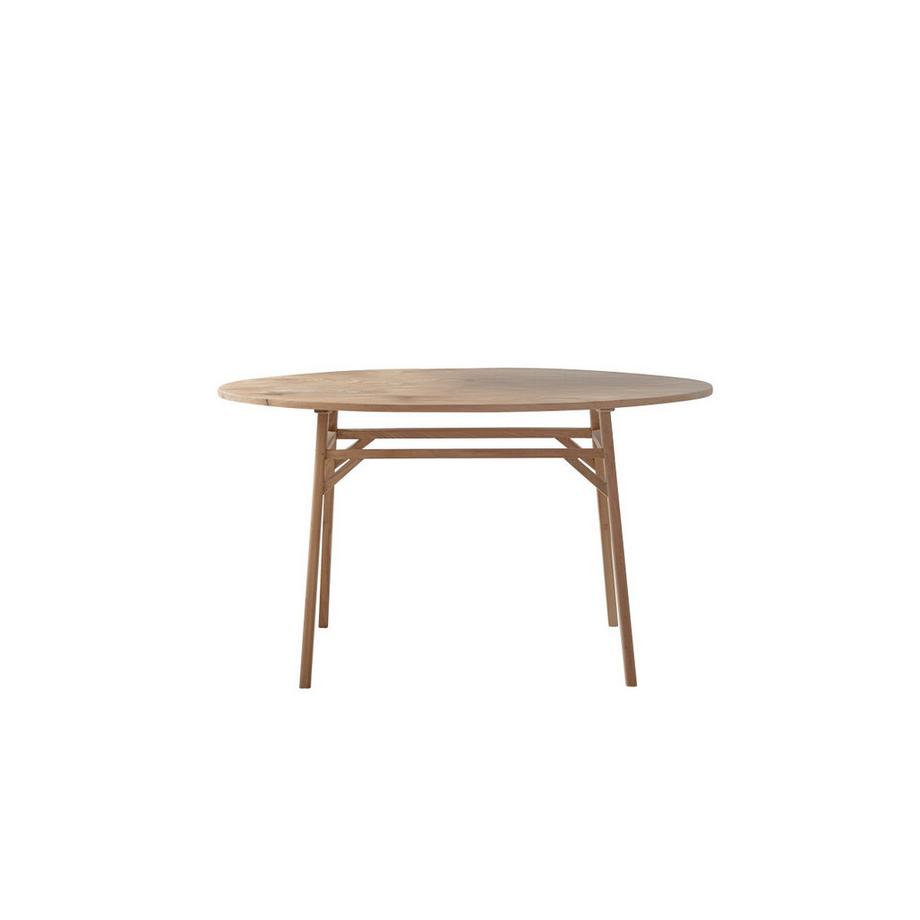 Ovaler Tisch aus massivem recyceltem Teakholz für 2-4 Personen Elena