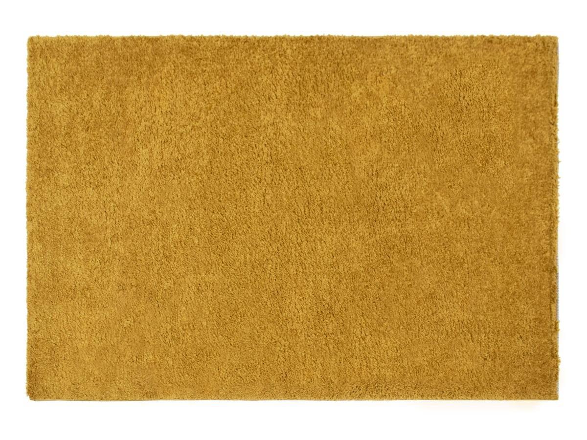 Vente-unique  Tapis Shaggy à poils longs - 200 x 300 cm - Jaune moutarde - MILINIO 