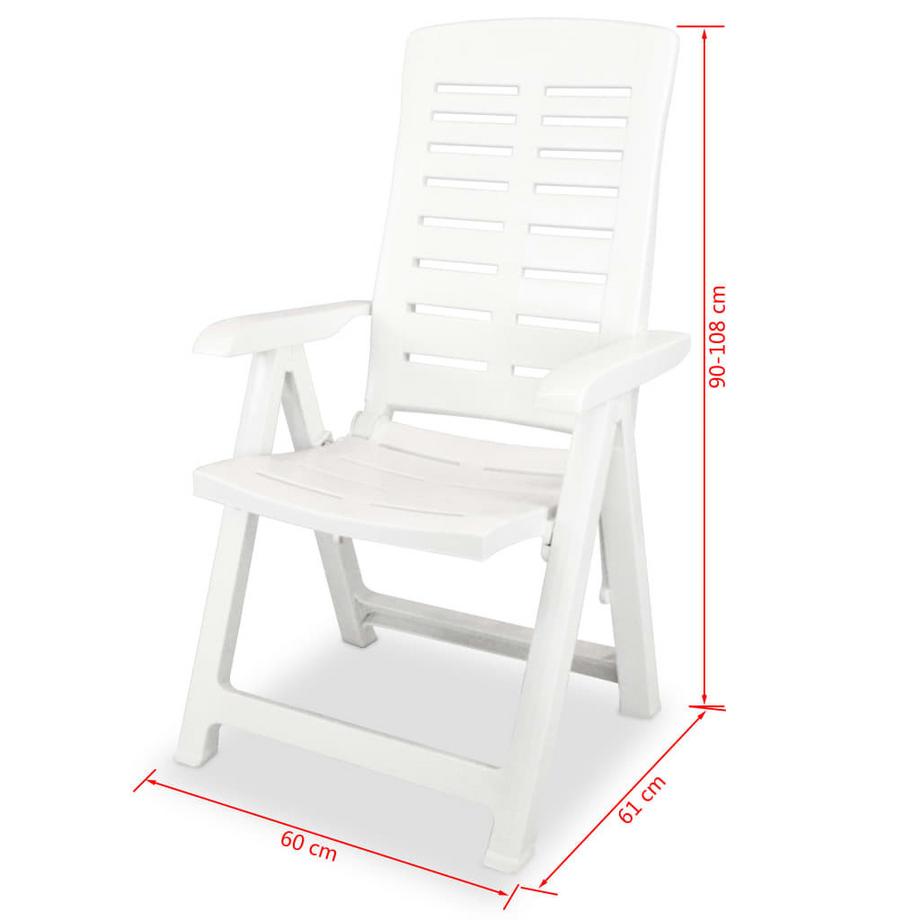 VidaXL sedia da giardino Plastica  