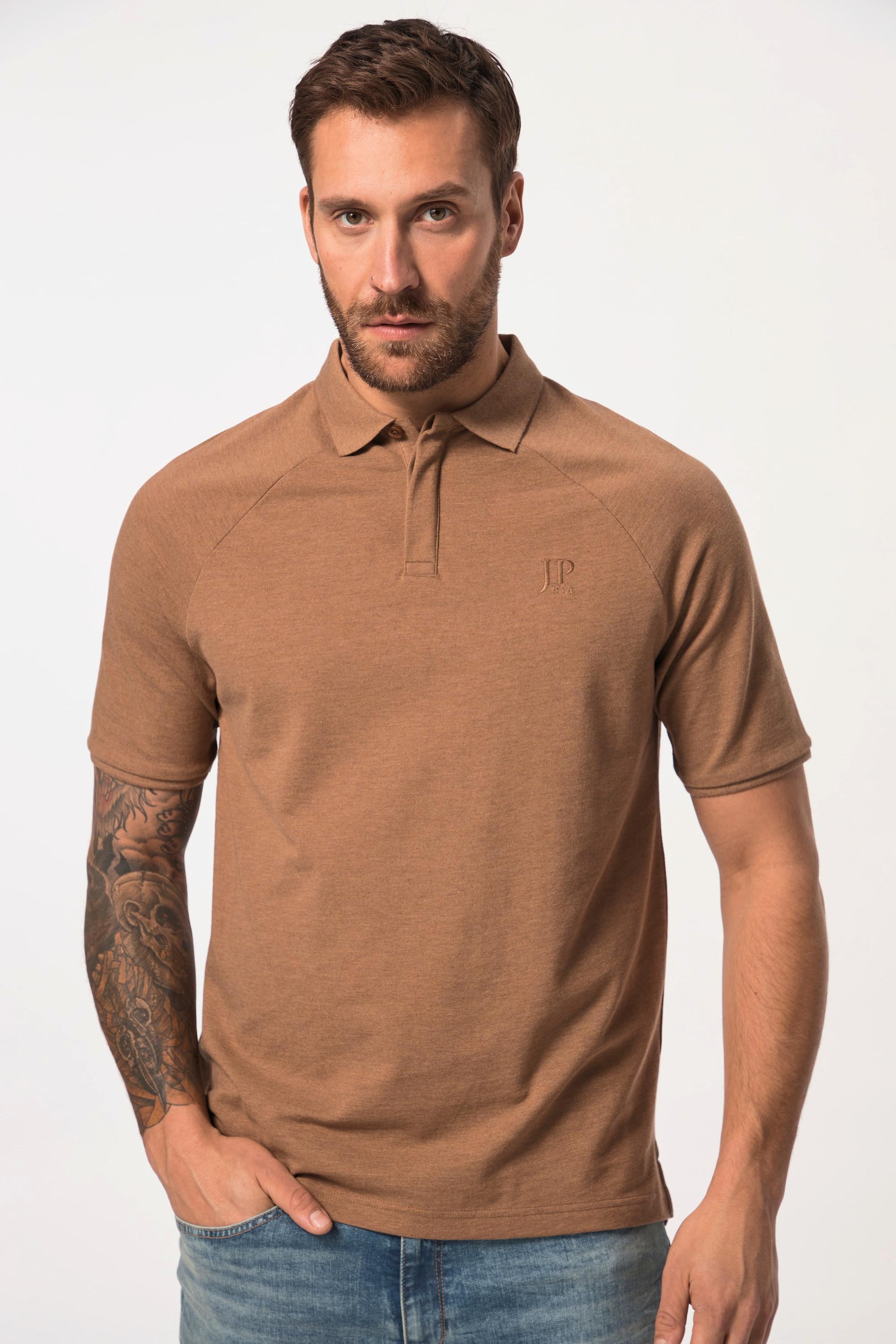 JP1880  Maglia polo leggera con mezze maniche raglan, fino alla tg. 8XL 