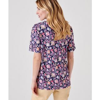 Damart  Blouse crêpe stretch fluide. 