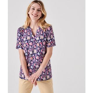 Damart  Blouse crêpe stretch fluide. 