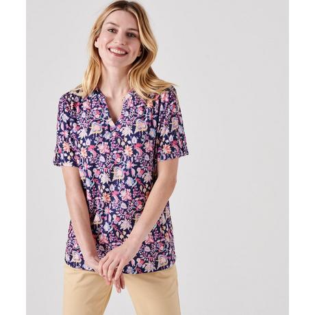 Damart  Blouse crêpe stretch fluide. 