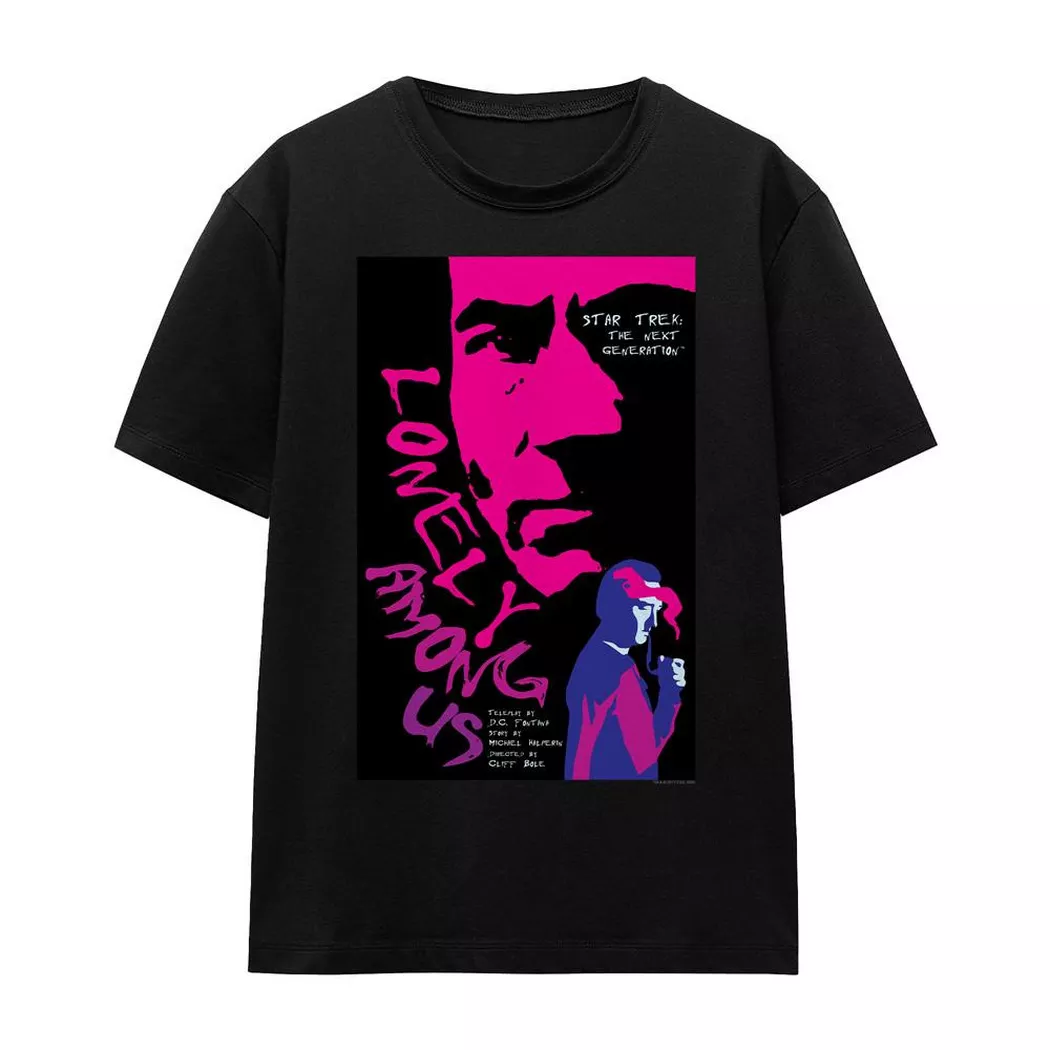 Star Trek - The Next Generation Season 1 Episode 7 TShirt, für Damen, Schwarz, Größe XL