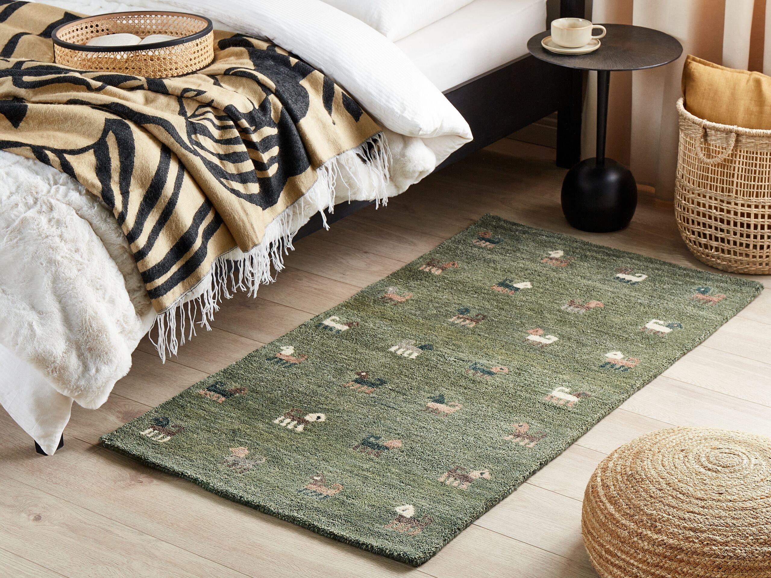 Beliani Tapis en Laine Boho KIZARLI  