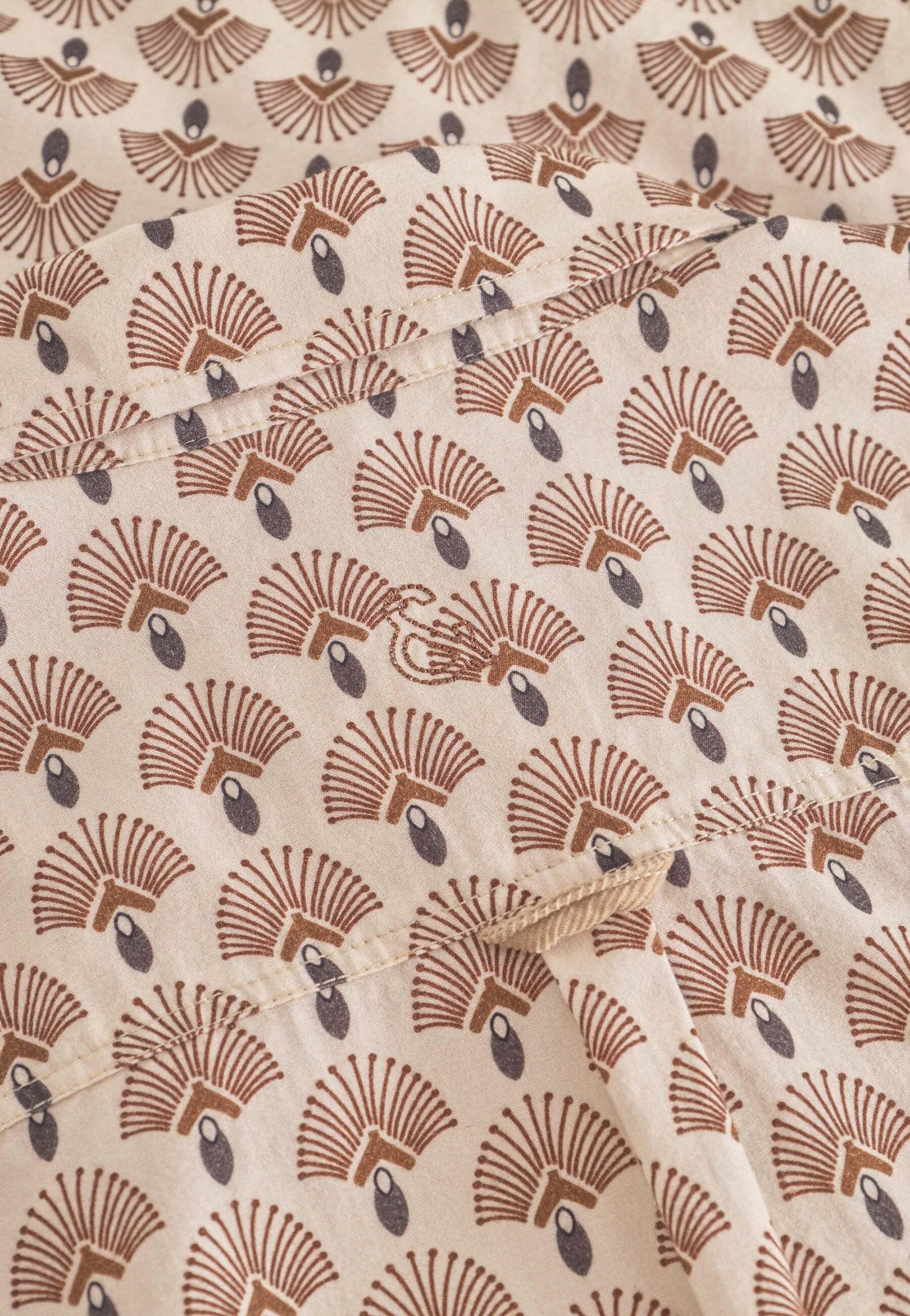 Colours & Sons Camicia Maniche Lunghe Stampata Art Déco  