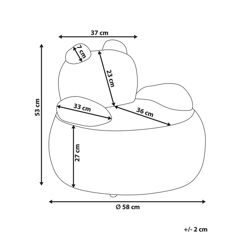 Beliani Kindersessel aus Bouclé Modern VIBY  