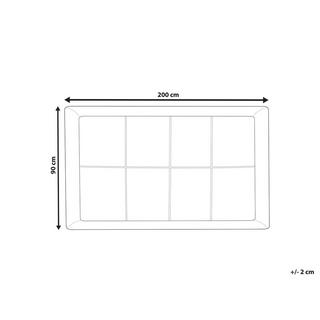 Beliani Matratzentopper aus Mikrofaser AIZKORRI  