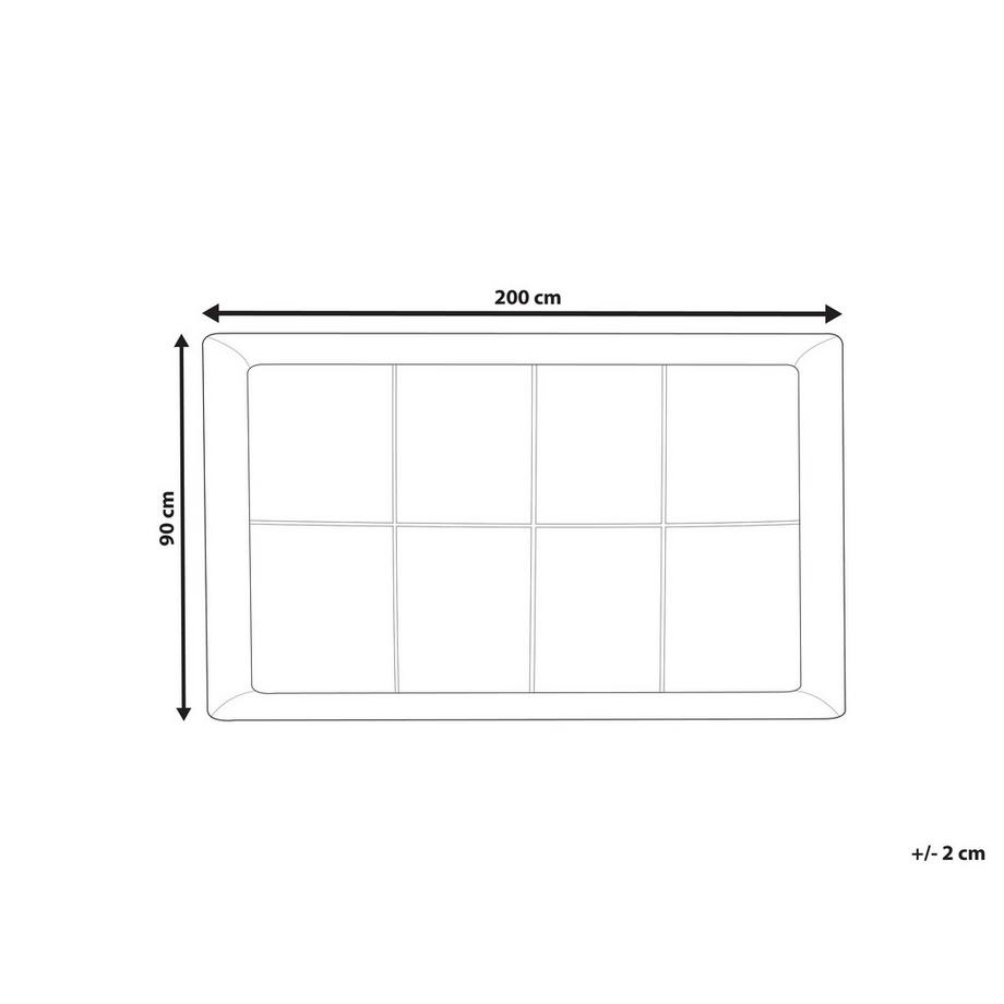 Beliani Protezioni per materassi en Microfibra AIZKORRI  